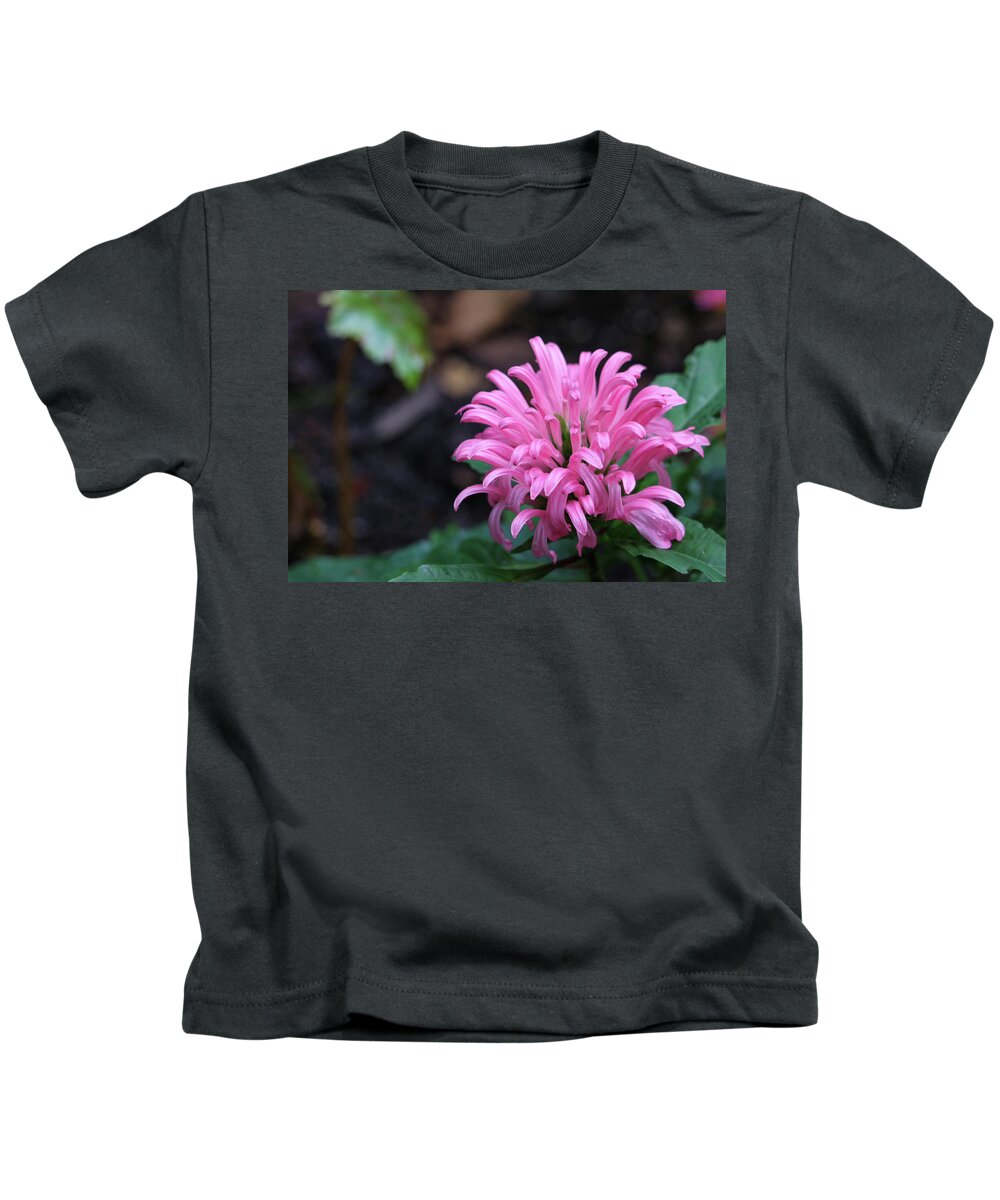 Flower Kids T-Shirt featuring the photograph Pink Tropical Treasure by Mary Anne Delgado