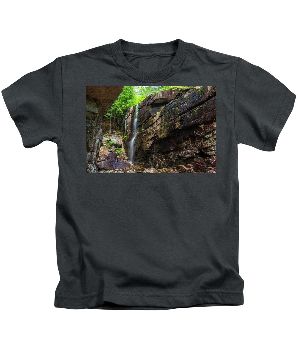 Pitcher Kids T-Shirt featuring the photograph Pitcher Falls Horizontal by White Mountain Images