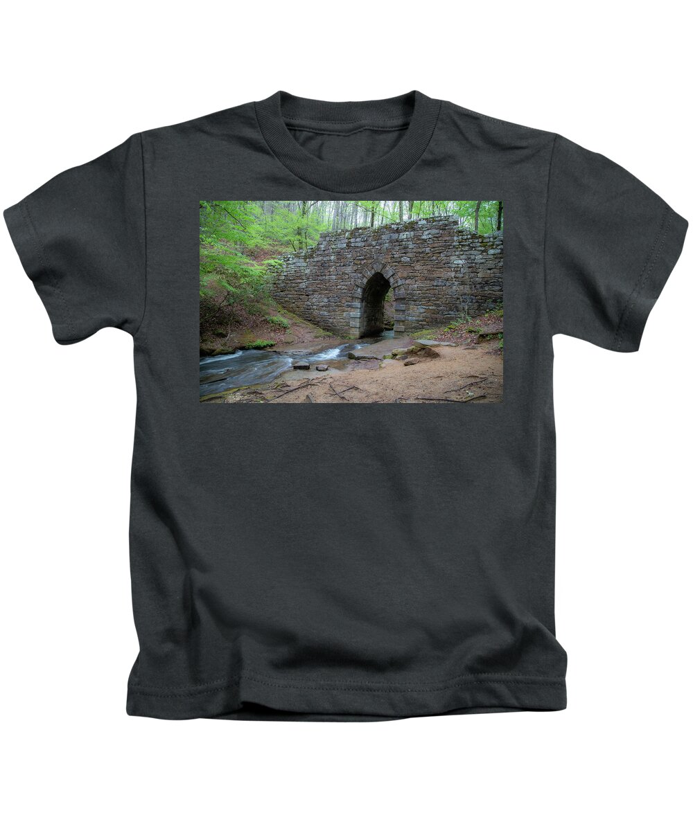 Bridge Kids T-Shirt featuring the photograph Poinsett Bridge 6 by Cindy Robinson