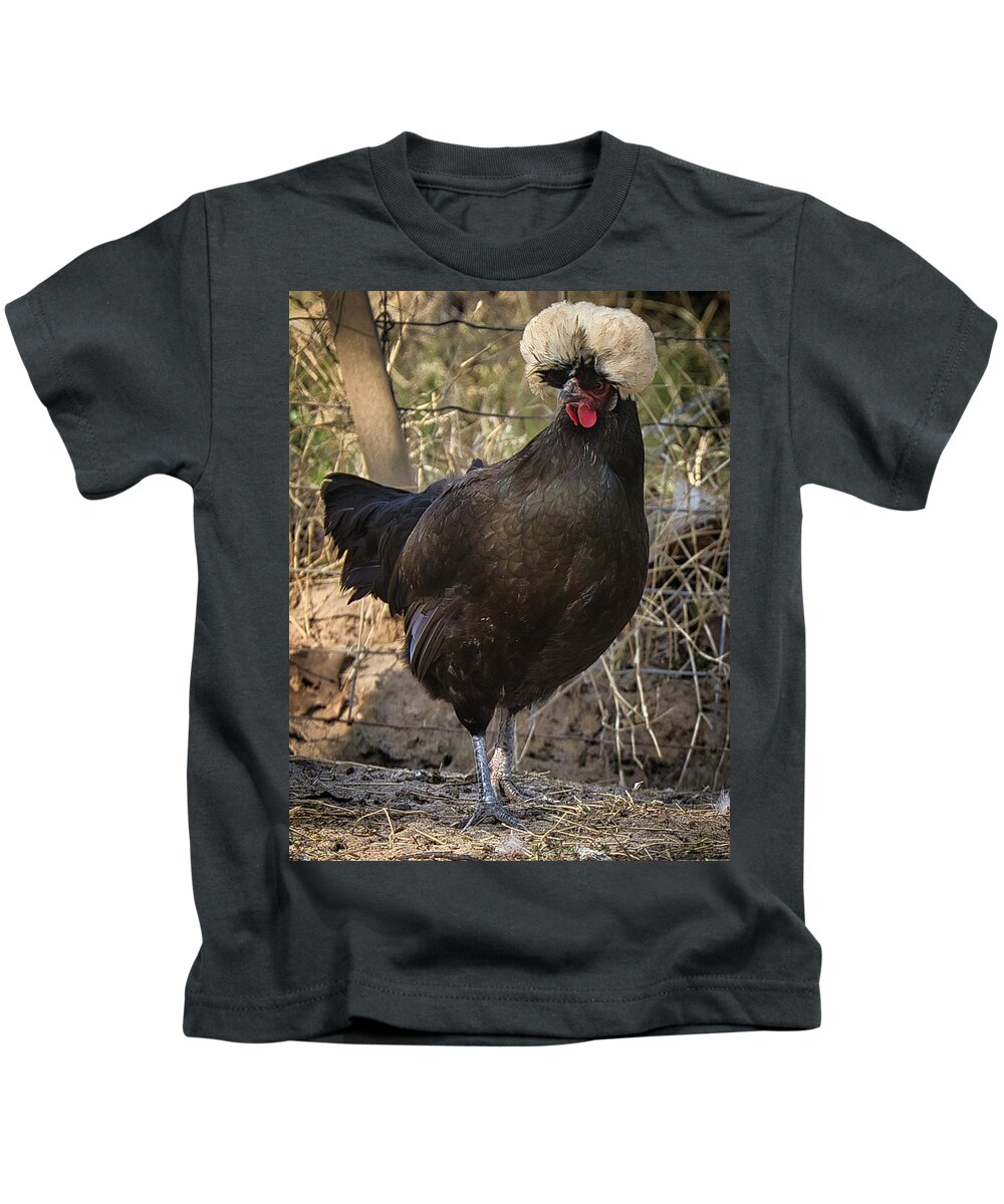 Chicken Kids T-Shirt featuring the photograph Polish Chicken by Rene Vasquez