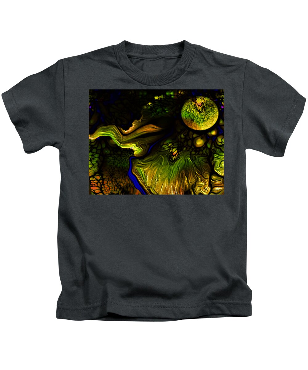 Pollens Youthful Spring Kids T-Shirt featuring the digital art Pollens Youthful Spring 3 by Aldane Wynter
