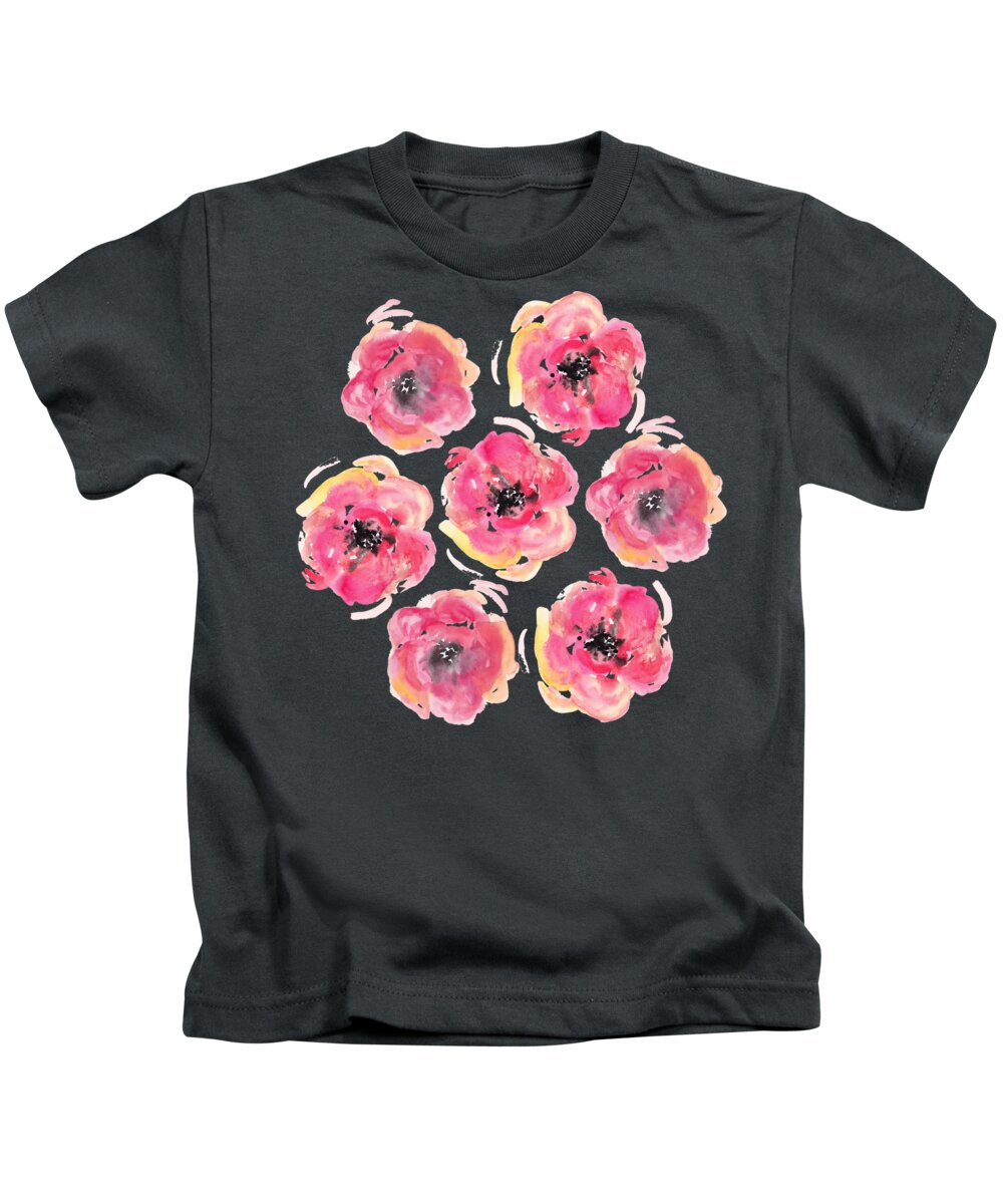 Poppies Kids T-Shirt featuring the painting Poppies I by Michelle Maher