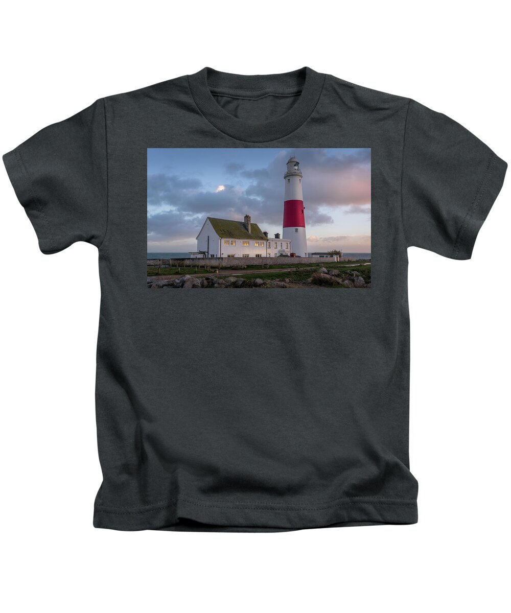 Portland Kids T-Shirt featuring the photograph Portland Bill by Chris Boulton