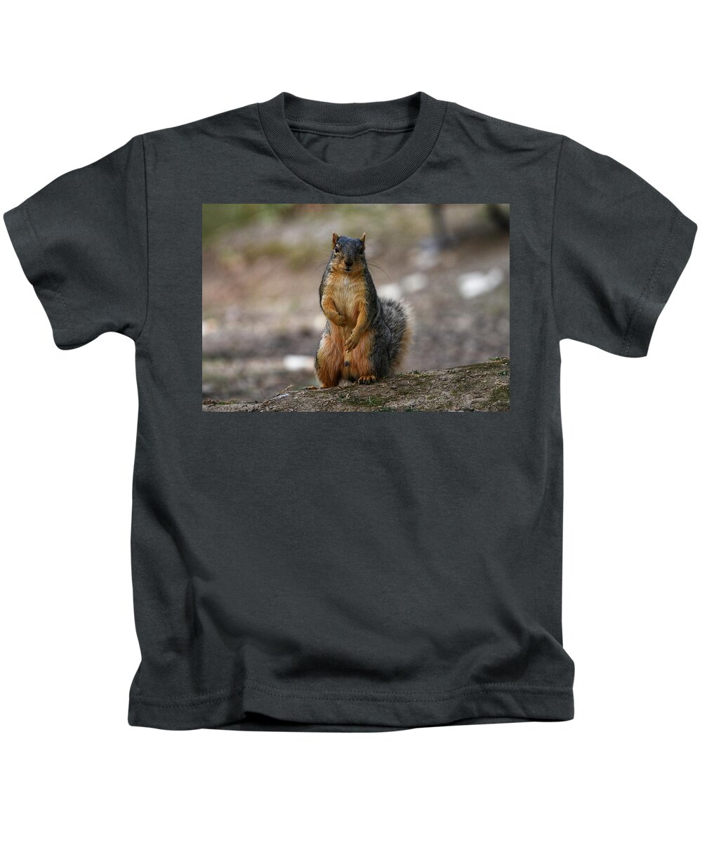 Photography Kids T-Shirt featuring the photograph You talkin' to me? by Evan Foster