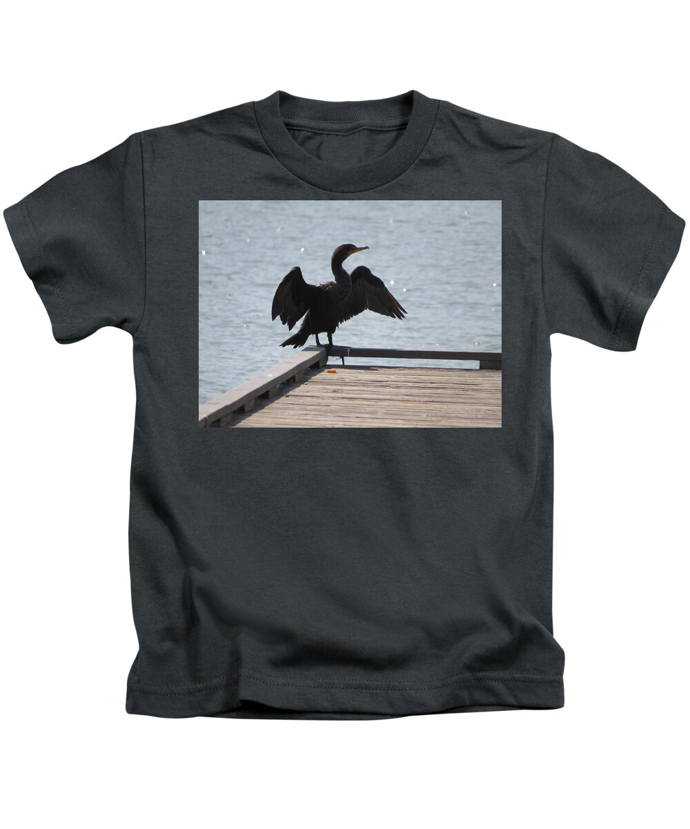 Bird Kids T-Shirt featuring the photograph Proud Bird by Raymond Fernandez