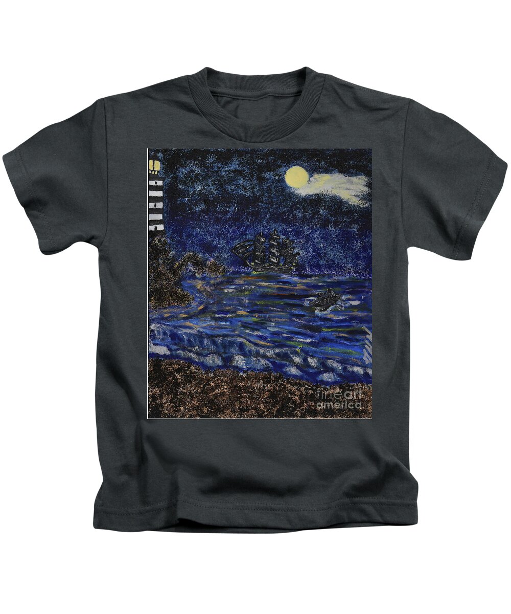 England Kids T-Shirt featuring the mixed media Quiet Tides by David Westwood