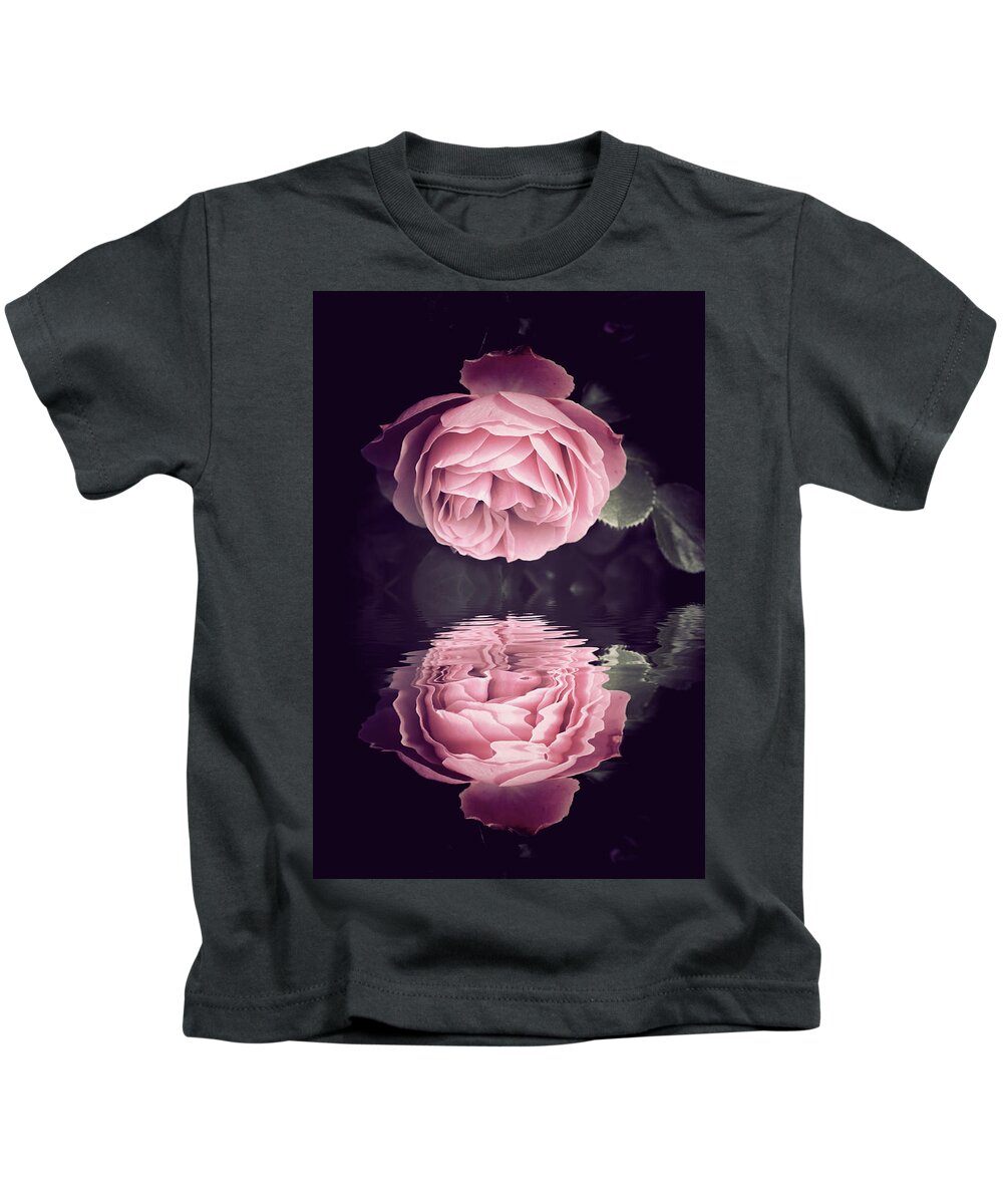 Rose Kids T-Shirt featuring the photograph Reflection of Rose by Philippe Sainte-Laudy