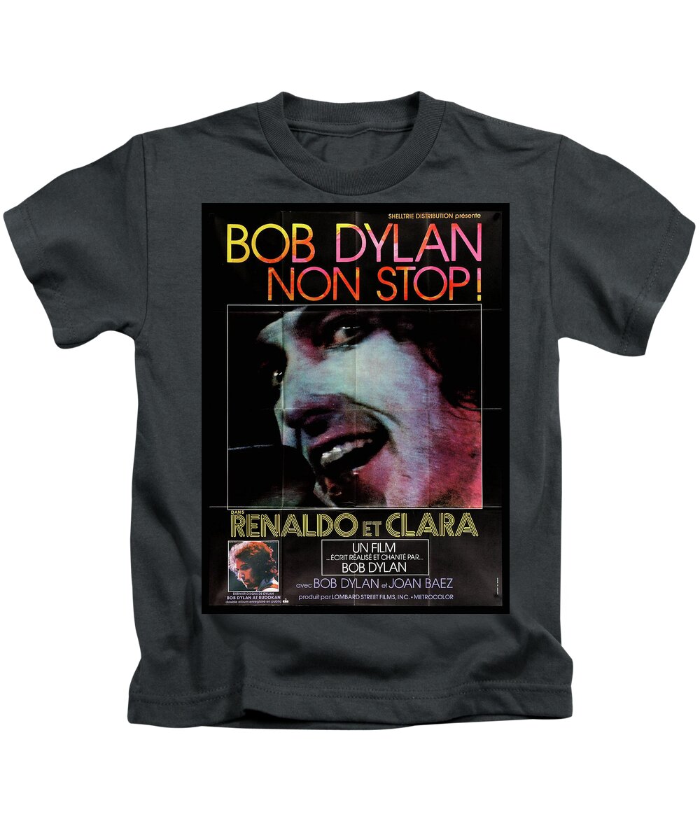 Renaldo Kids T-Shirt featuring the mixed media ''Renaldo and Clara'' movie poster 1978 bob dylan by Movie World Posters