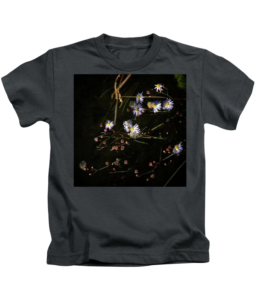 Bloom Kids T-Shirt featuring the photograph River Bank Blooms by George Taylor