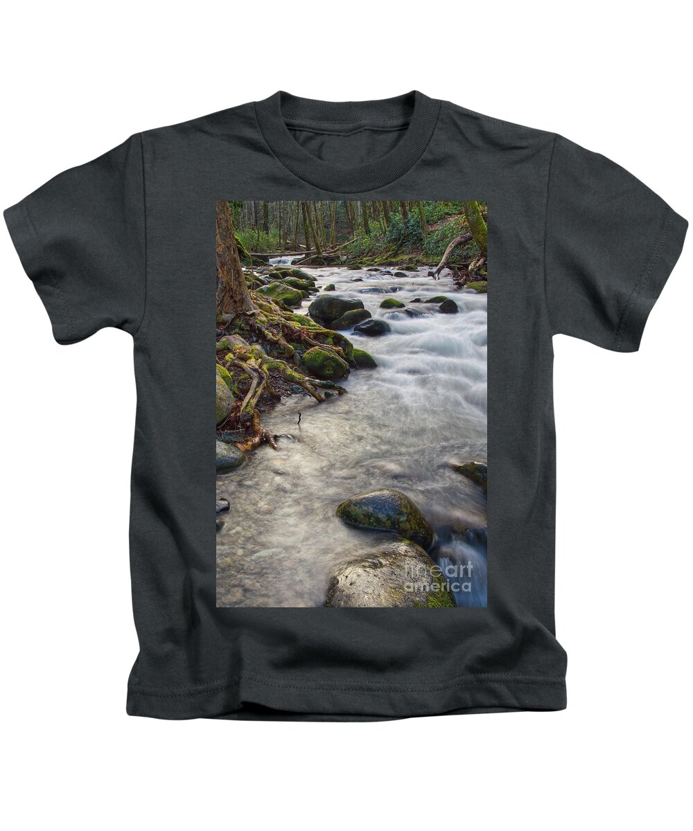  Kids T-Shirt featuring the photograph Roadside Creek 3 by Phil Perkins