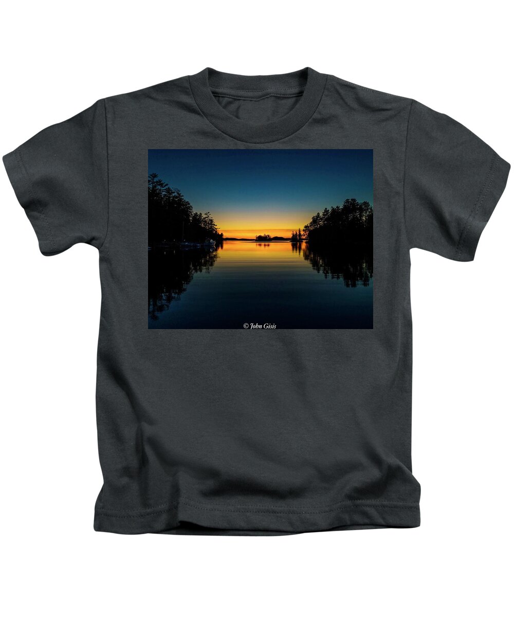  Kids T-Shirt featuring the photograph Robert's Cove Sunset by John Gisis