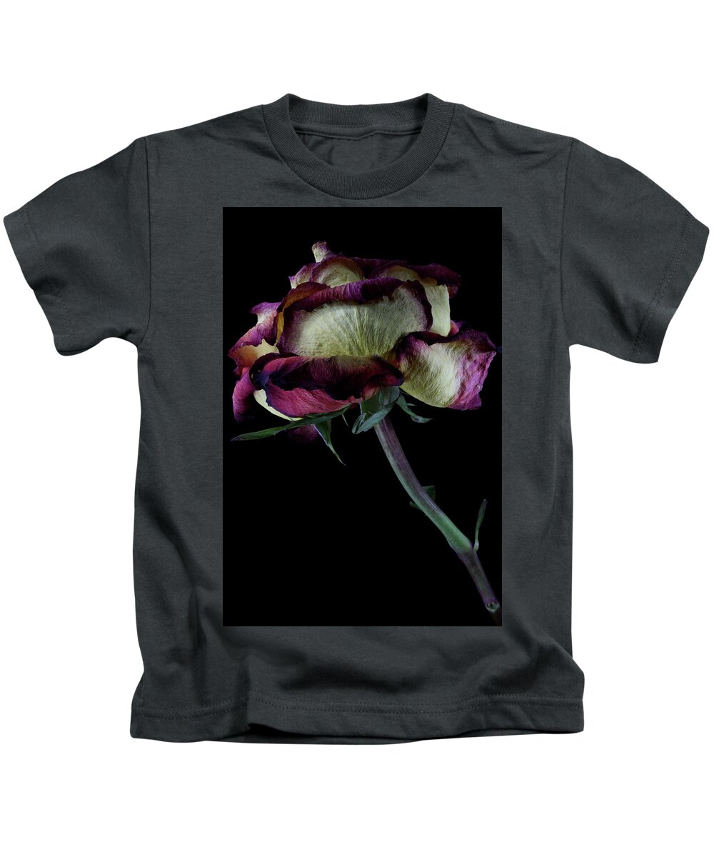 Macro Kids T-Shirt featuring the photograph Rose 3092 by Julie Powell