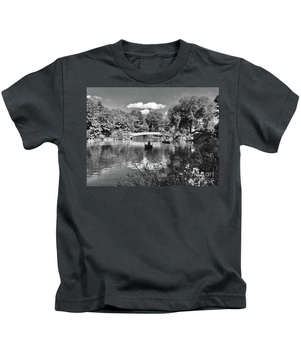  Kids T-Shirt featuring the photograph Rowing by Dennis Richardson