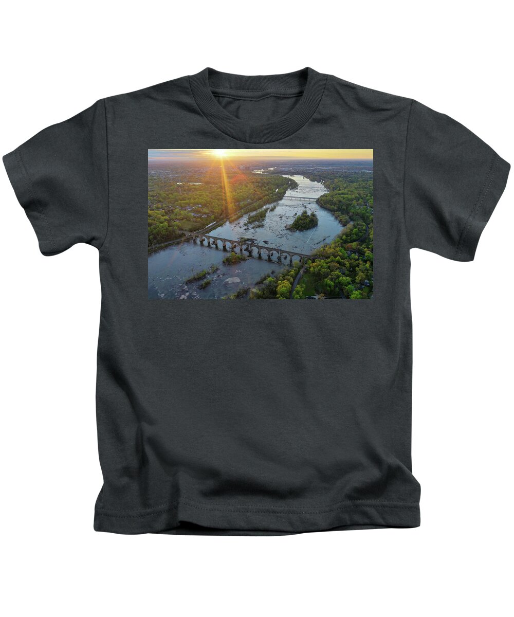 Richmond Kids T-Shirt featuring the photograph Rva 017 by Richmond Aerials