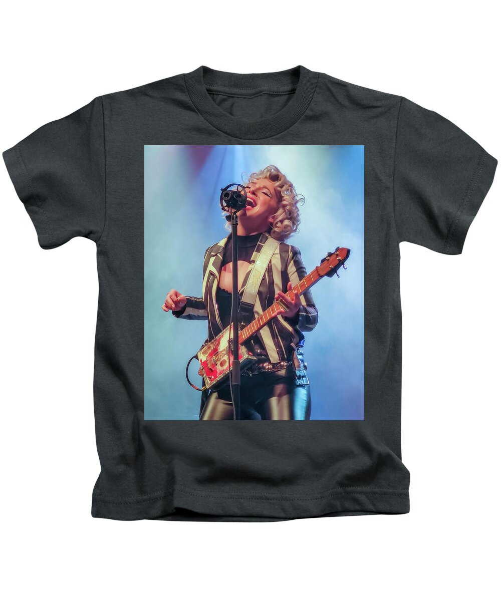 Music Kids T-Shirt featuring the photograph Samantha Fish-7 by John Kirkland