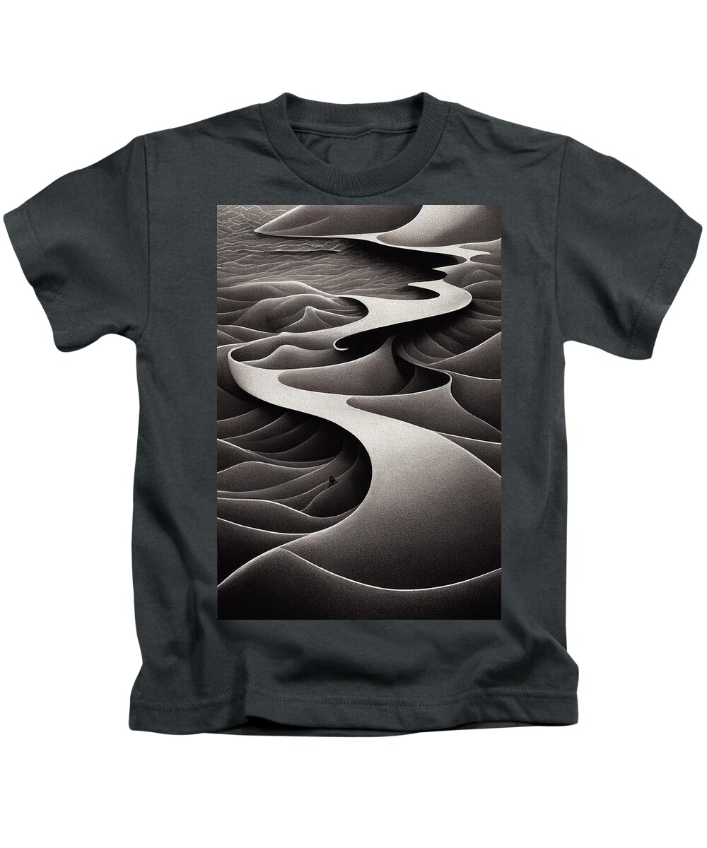 Sand Kids T-Shirt featuring the digital art Sand Path by Nickleen Mosher