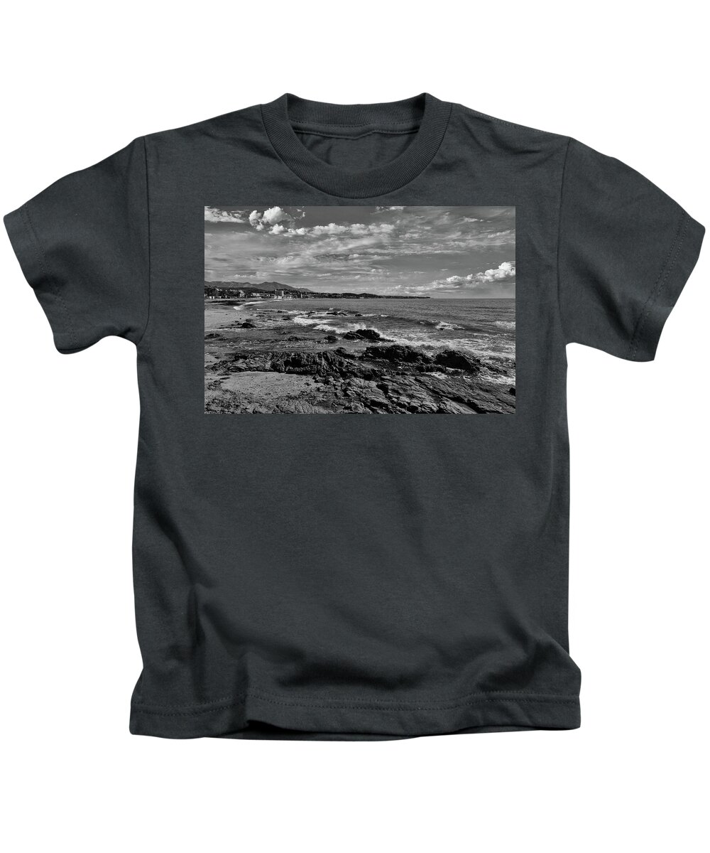 Photography Kids T-Shirt featuring the photograph Seascape-1-7 by Rudy Van Acker