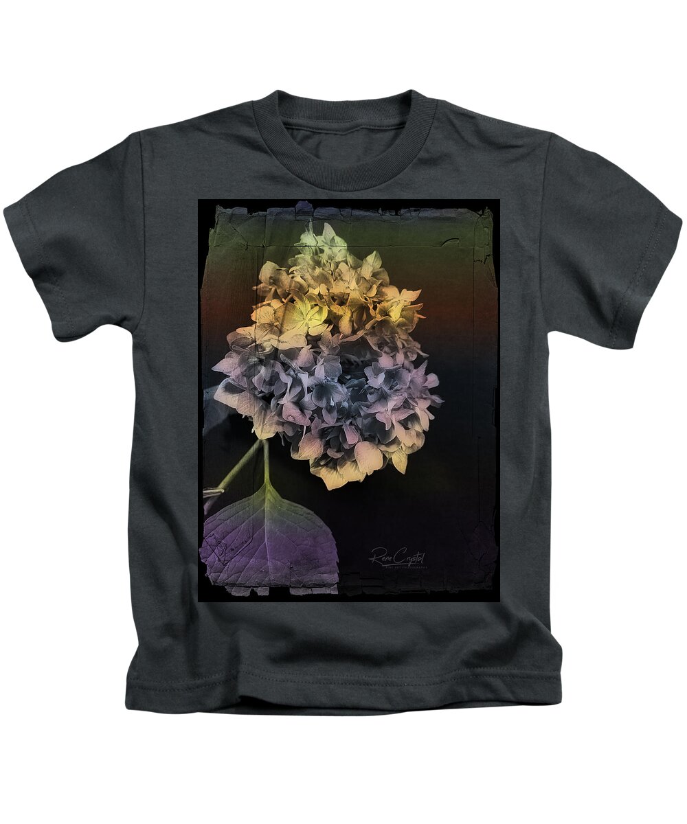 Hydrangea Kids T-Shirt featuring the photograph Season Of Transformation by Rene Crystal
