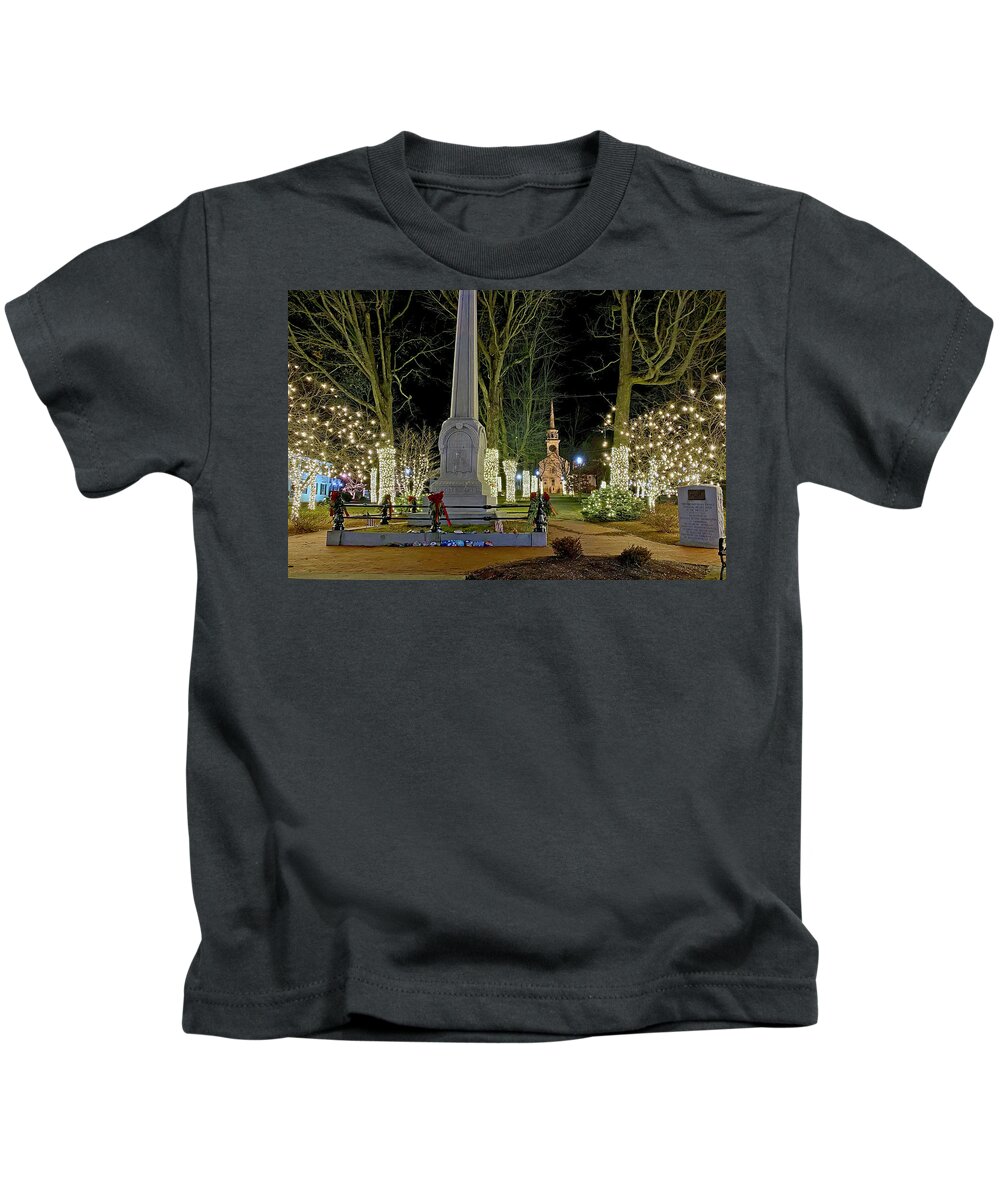 Shrewsbury Kids T-Shirt featuring the photograph Shrewsbury Town Common by Monika Salvan