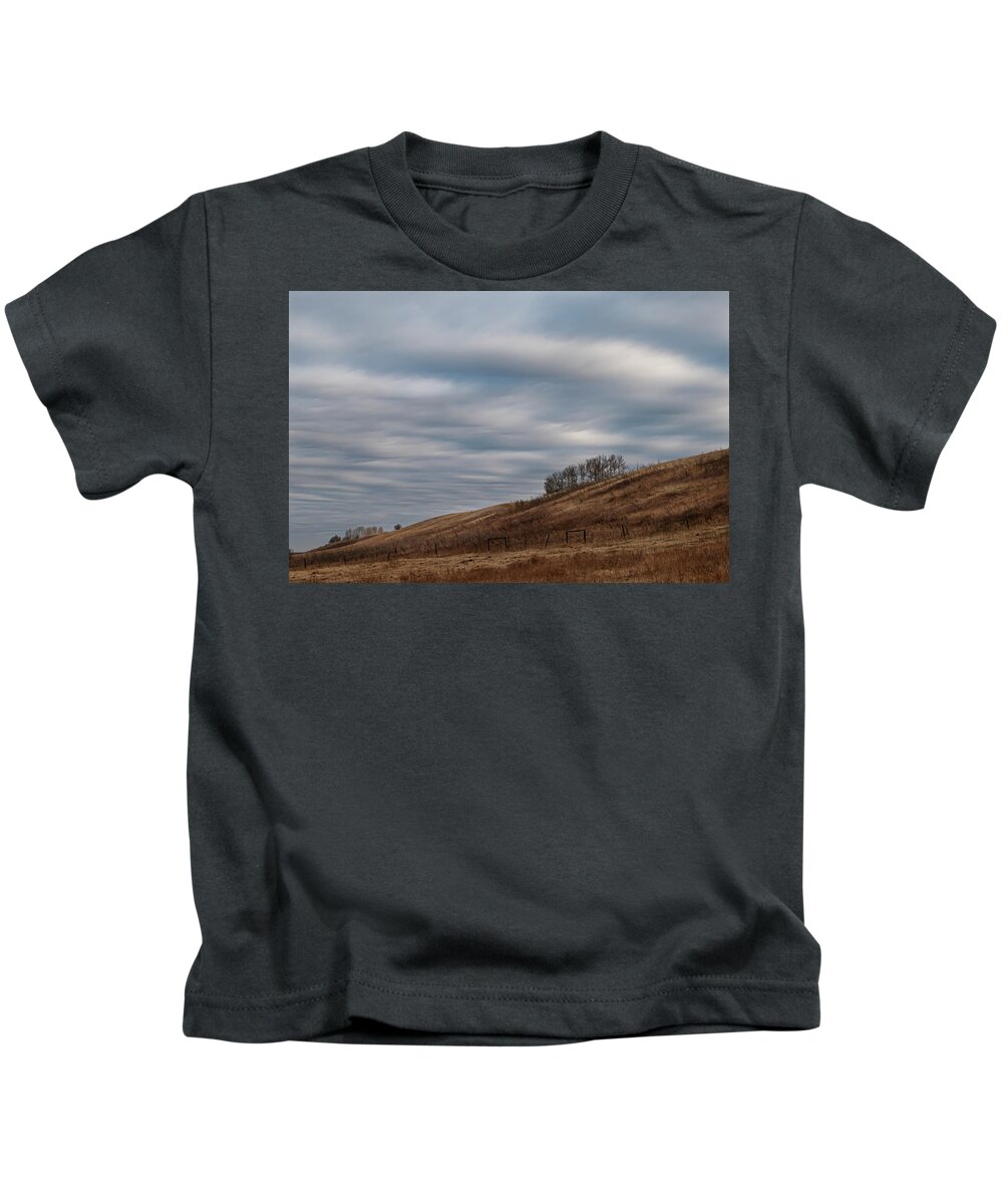 Sky Kids T-Shirt featuring the photograph Sky And Grassland by Karen Rispin