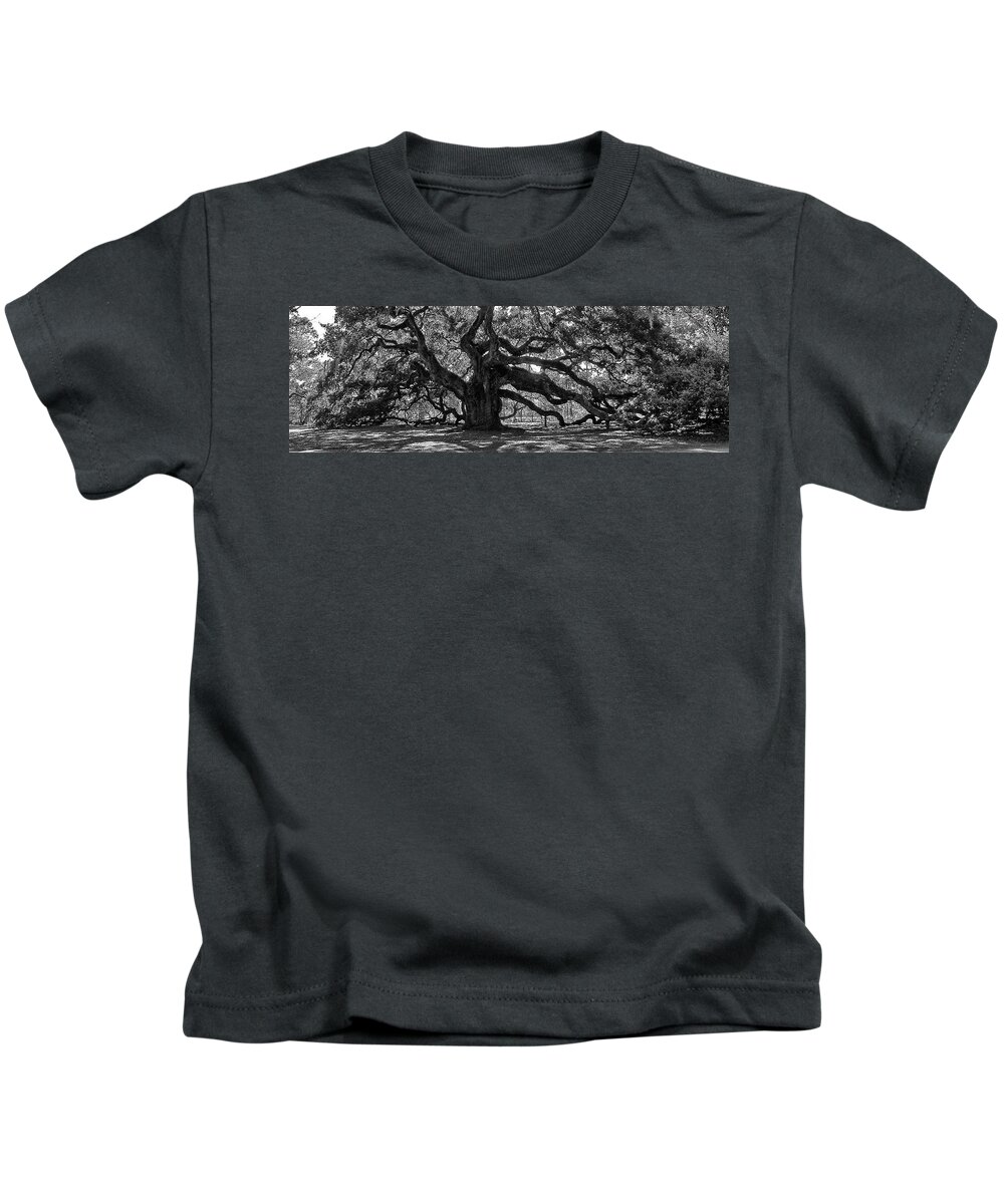 Angel Oak Kids T-Shirt featuring the photograph Southern Angel Oak Tree by Louis Dallara