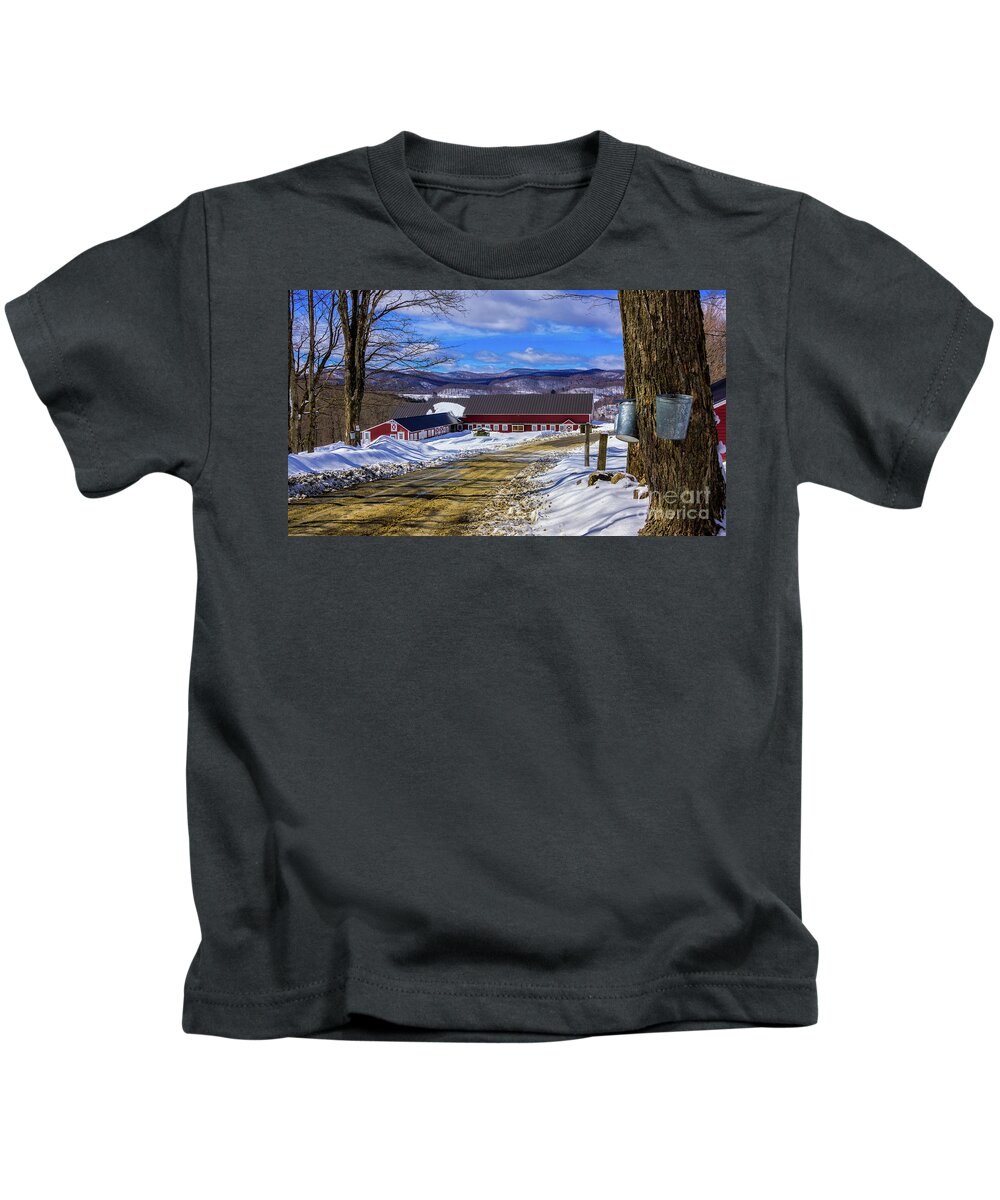 New England Kids T-Shirt featuring the photograph Spring in the hills of Reading Vermont. by New England Photography