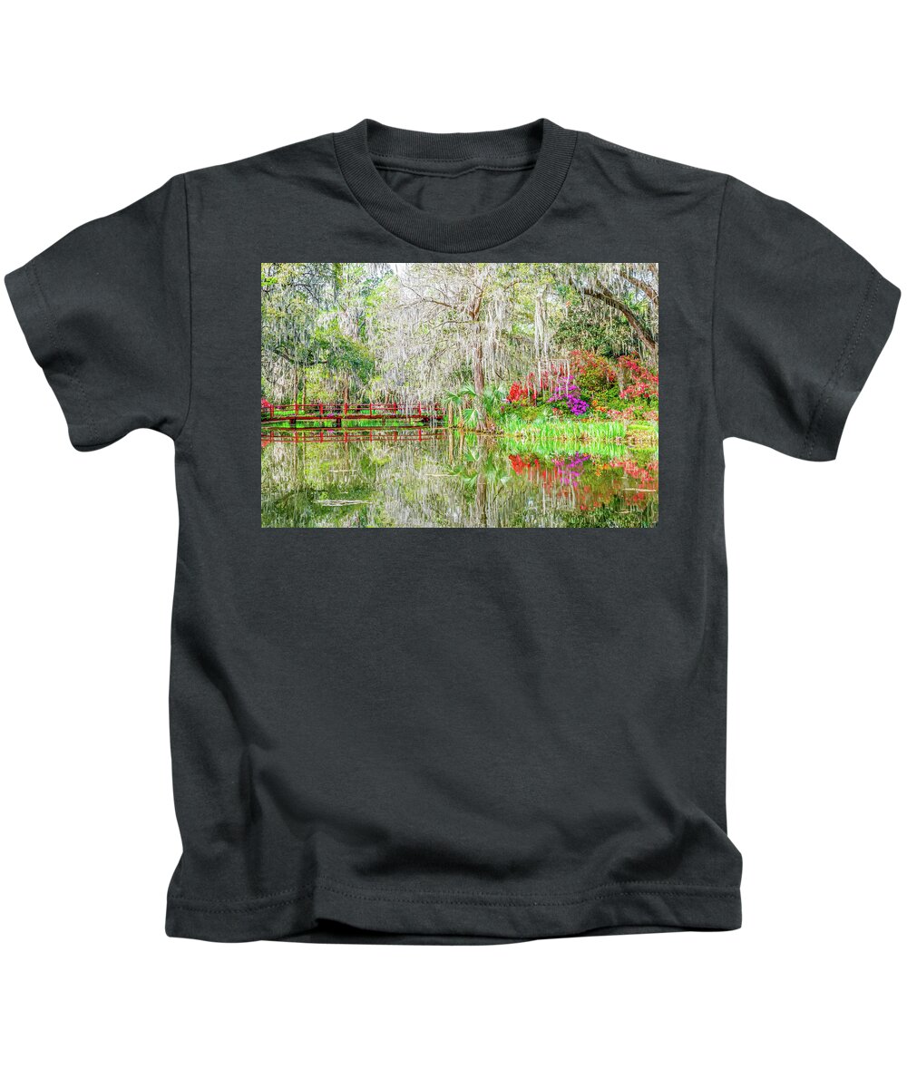 Charleston Kids T-Shirt featuring the photograph Spring Reflections by Ree Reid