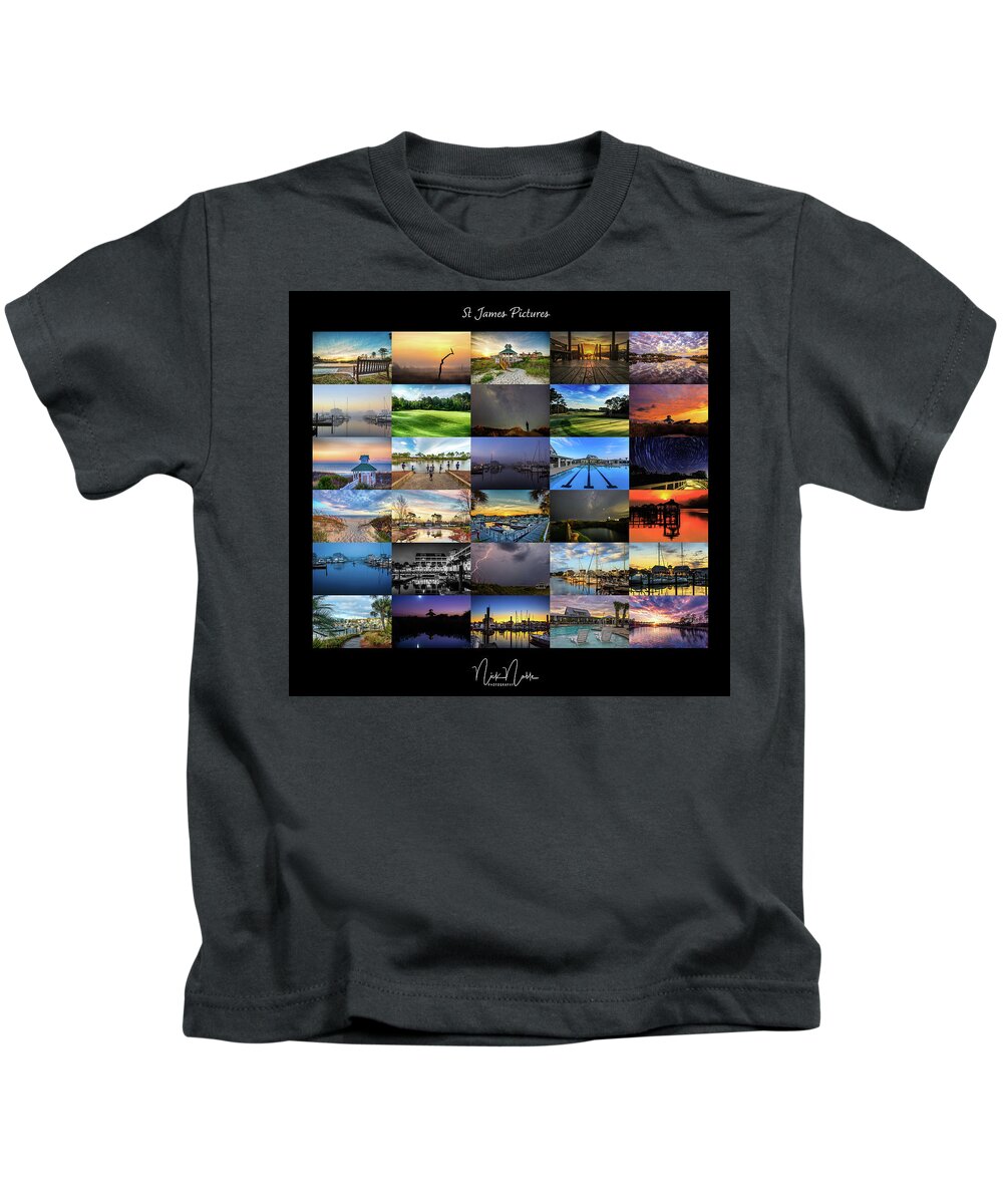 St James Kids T-Shirt featuring the photograph St James, NC by Nick Noble