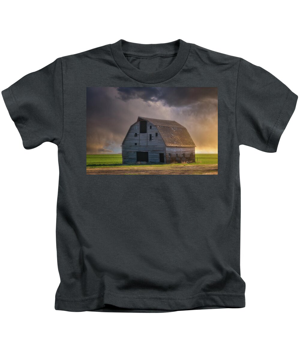 Kansas Kids T-Shirt featuring the photograph Standing Up To the Storm by Darren White