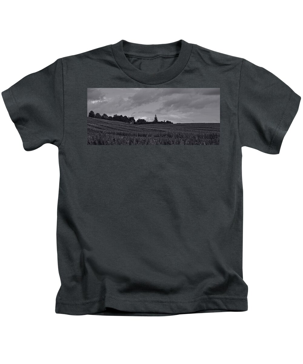 Landscape Kids T-Shirt featuring the photograph Summer clouds by Karine GADRE