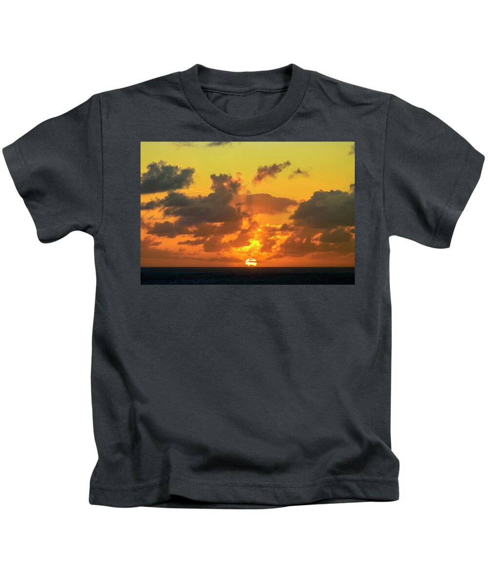 Landscape Kids T-Shirt featuring the photograph Sunset 5 by AE Jones