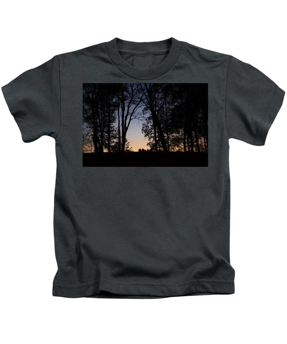 Photo Kids T-Shirt featuring the photograph Sunset at the Park by Evan Foster