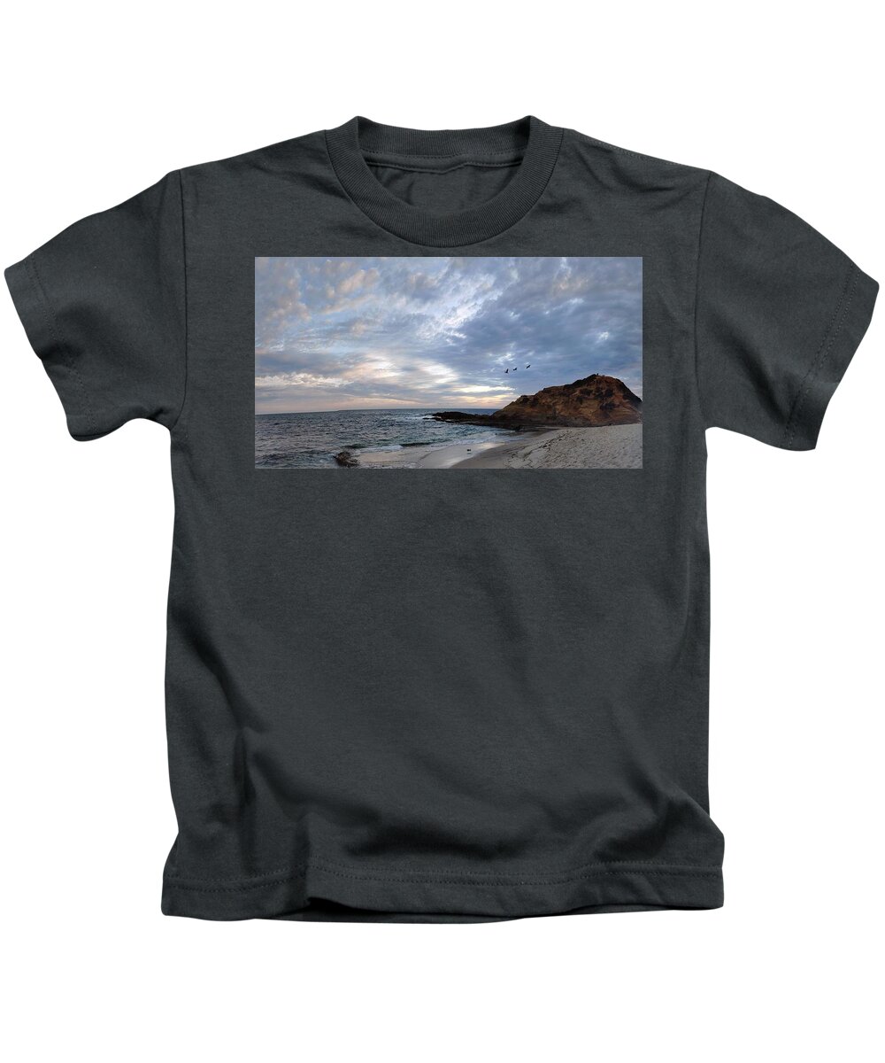 Ocean Kids T-Shirt featuring the photograph Sunset on the Rocks by Marcus Jones