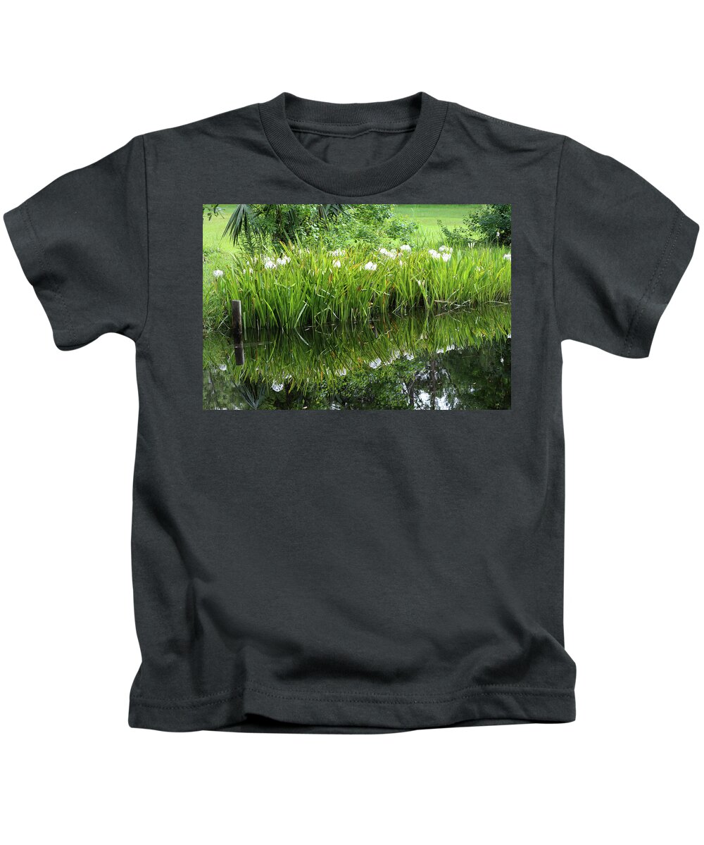 Swamp Kids T-Shirt featuring the photograph Swamp Spider Lilies by Mary Anne Delgado