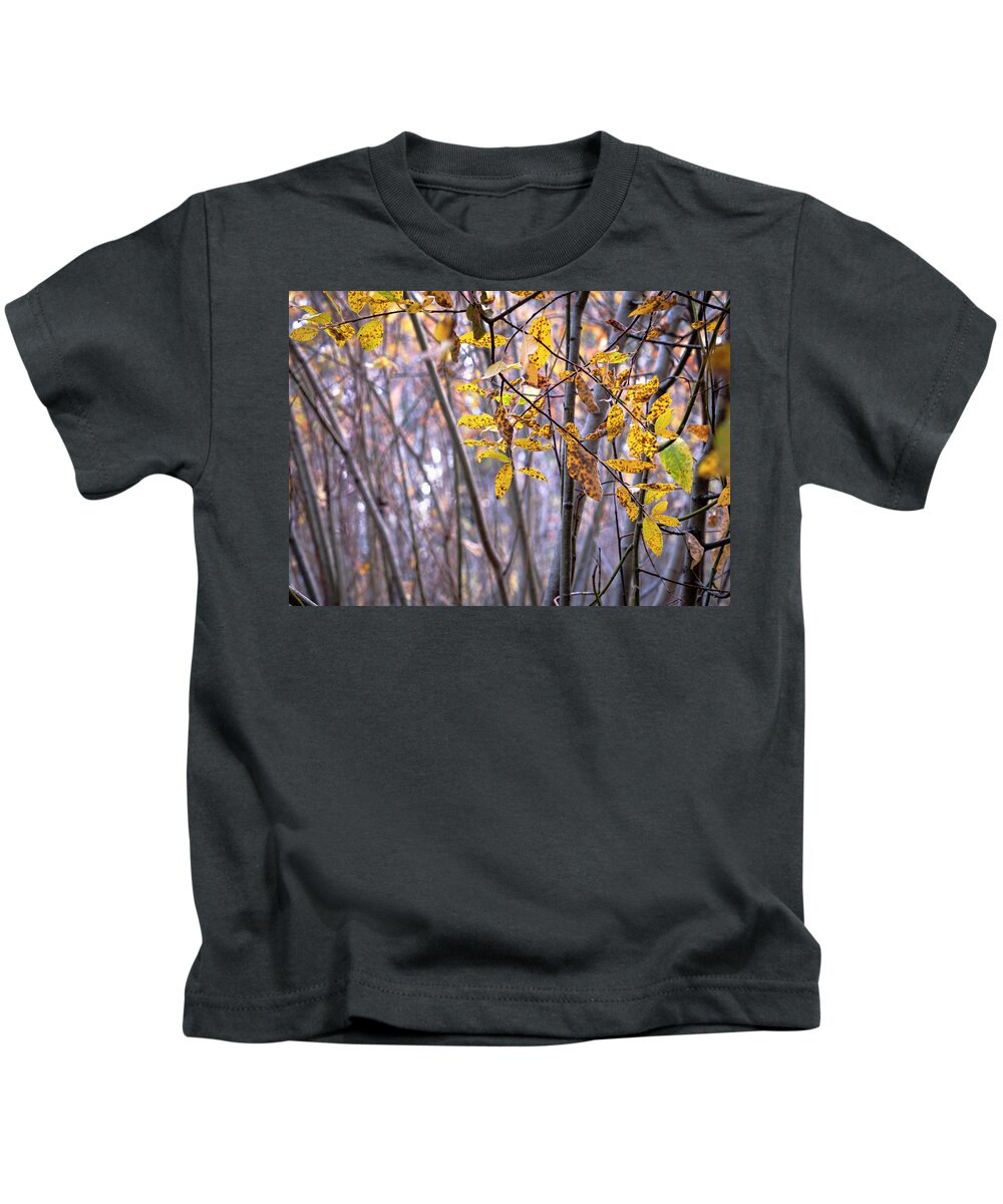 Willow Kids T-Shirt featuring the photograph Tangled Willow Thicket by Mary Lee Dereske