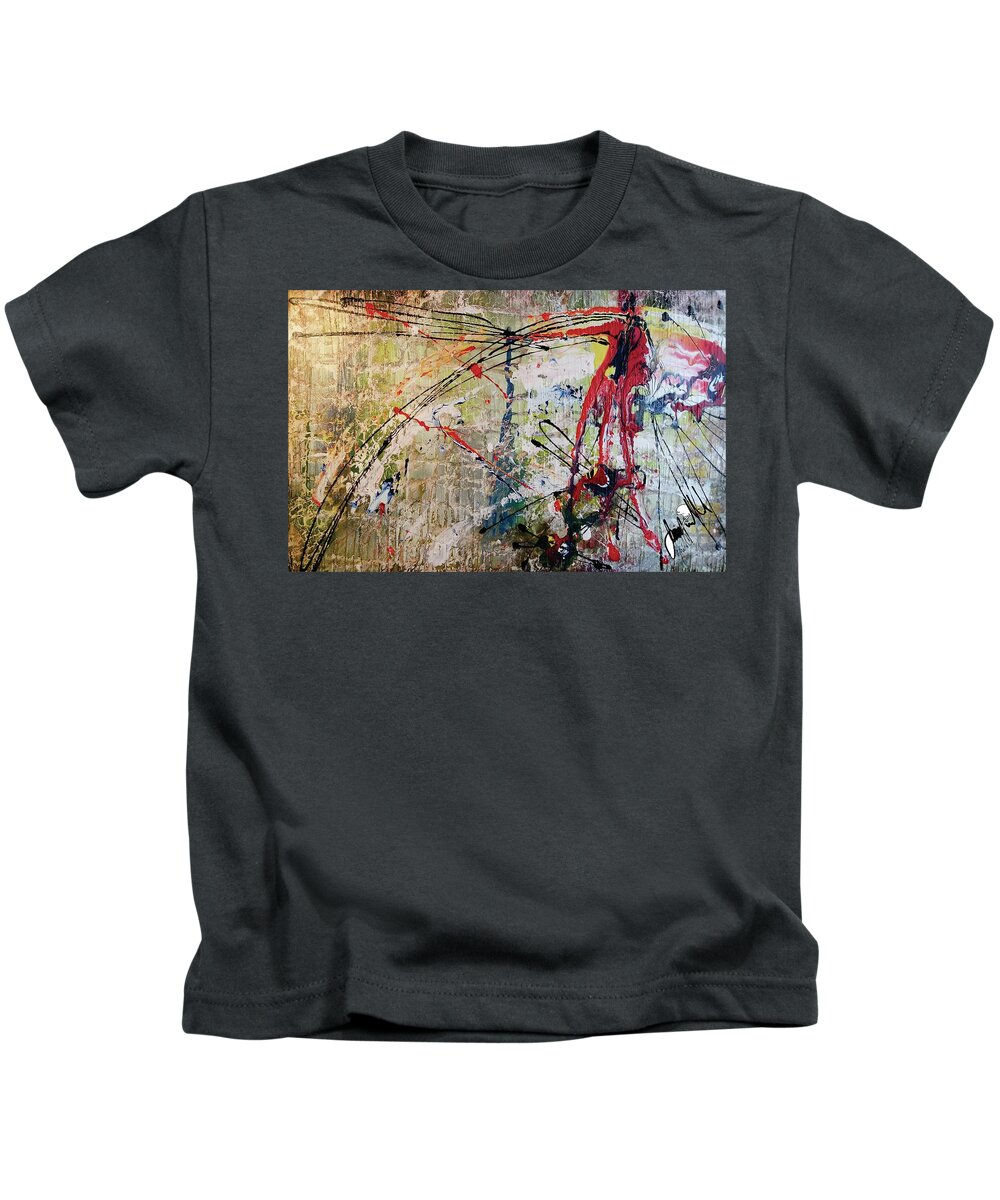  Kids T-Shirt featuring the painting Reach by Jimmy Williams