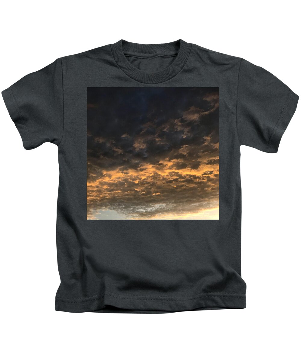  Kids T-Shirt featuring the photograph Texas Storm Clouds by Jose Machin