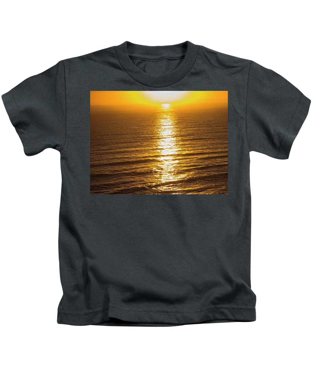 Sunrise Kids T-Shirt featuring the photograph That Magic Moment by Leslie Montgomery