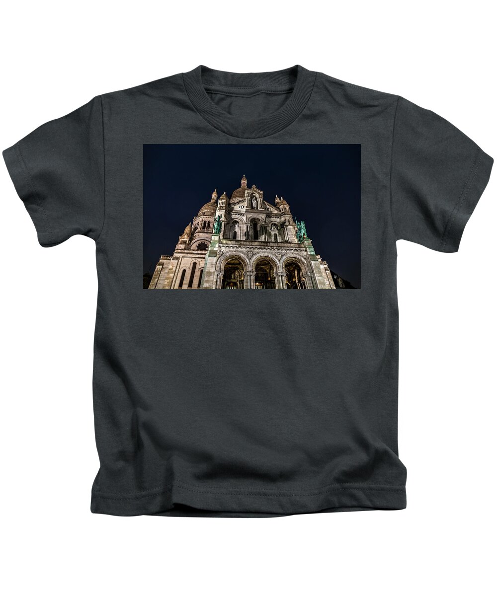 Architecture Kids T-Shirt featuring the photograph The Basilica of the Sacred Heart by Fabiano Di Paolo
