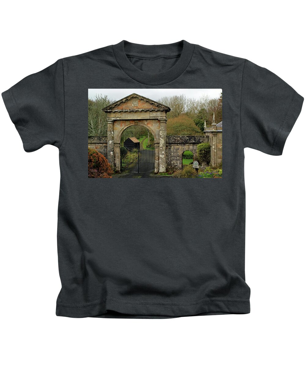 Gardens Kids T-Shirt featuring the photograph The Bishop's Gate by Jennifer Robin