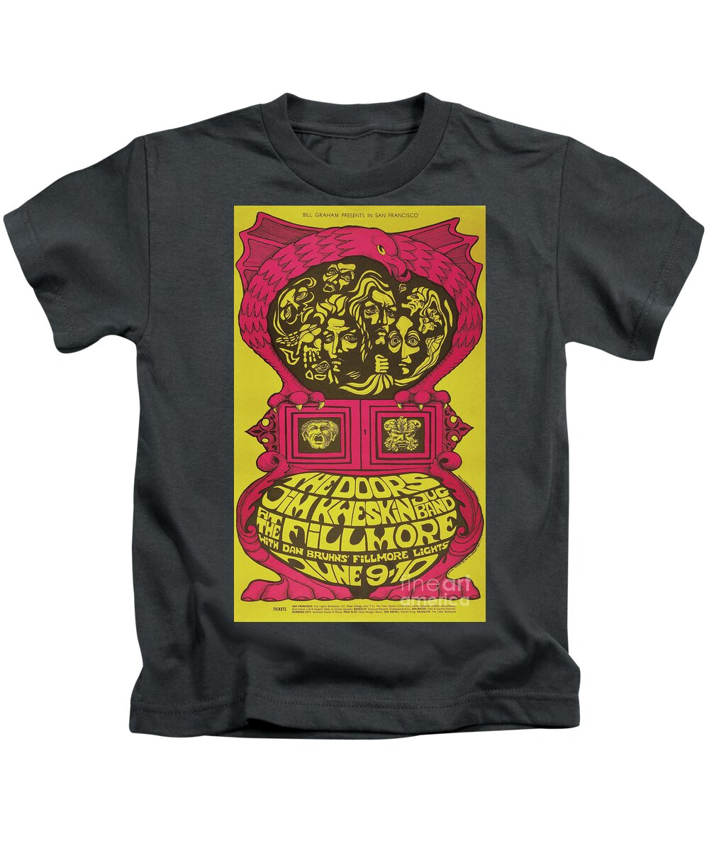 The Doors Kids T-Shirt featuring the photograph The Doors at the Fillmore by The Doors