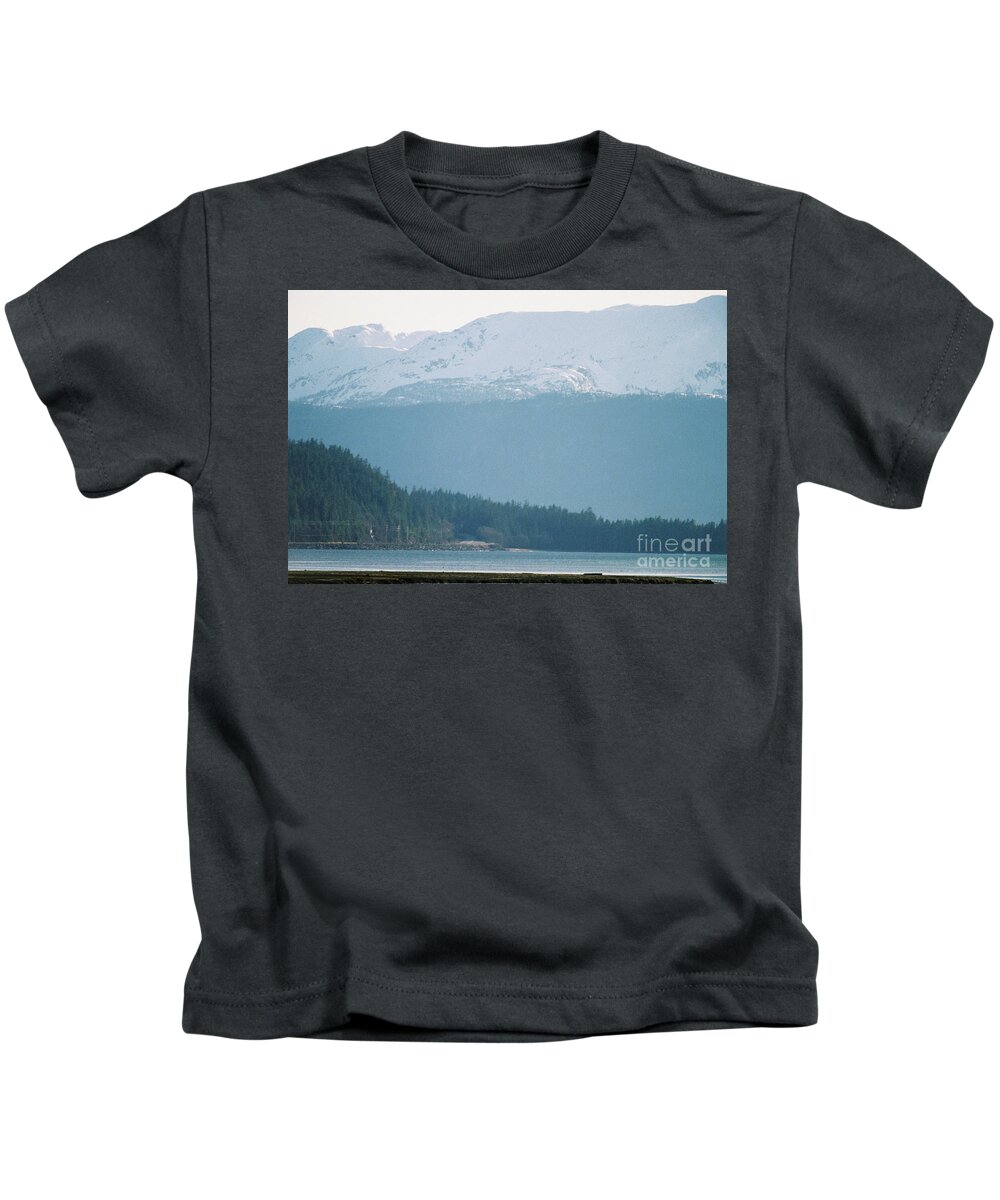 #alaska #juneau #ak #cruise #tours #vacation #peaceful #douglas #outerpoint #capitalcity Kids T-Shirt featuring the photograph The Drive Around The Bend by Charles Vice