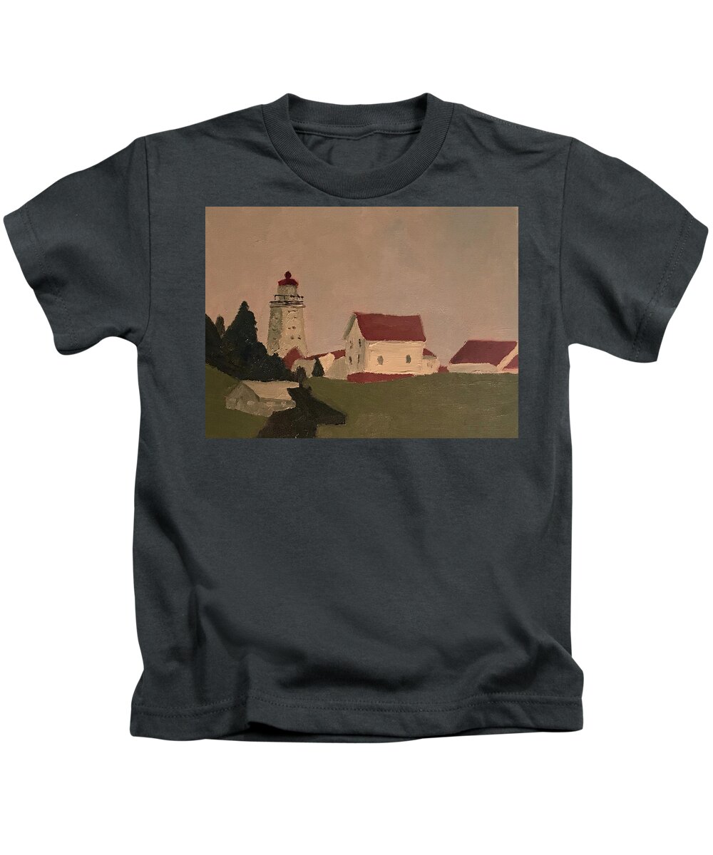  Kids T-Shirt featuring the painting The Farm by John Macarthur