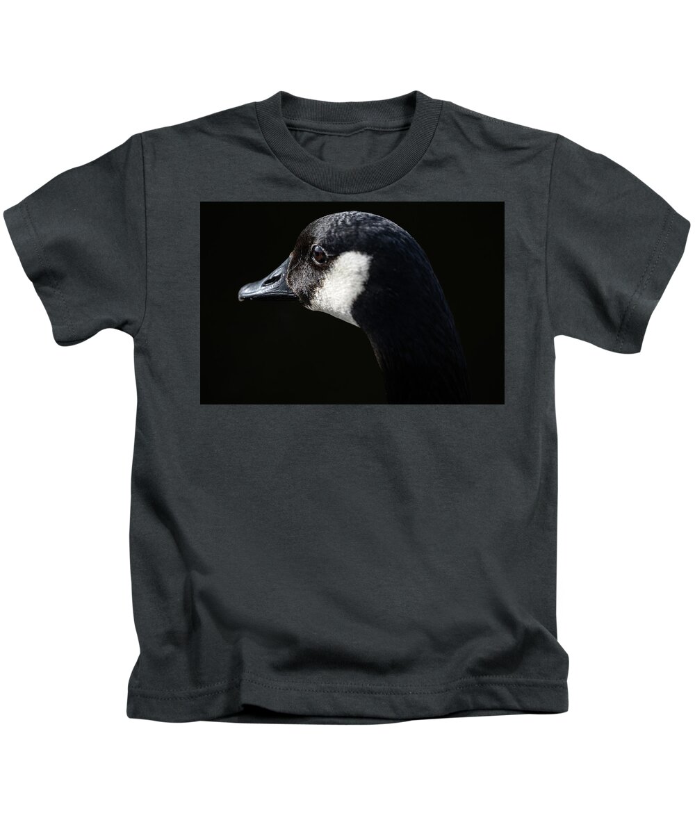 Goose Kids T-Shirt featuring the photograph The Goose by Jerry Cahill