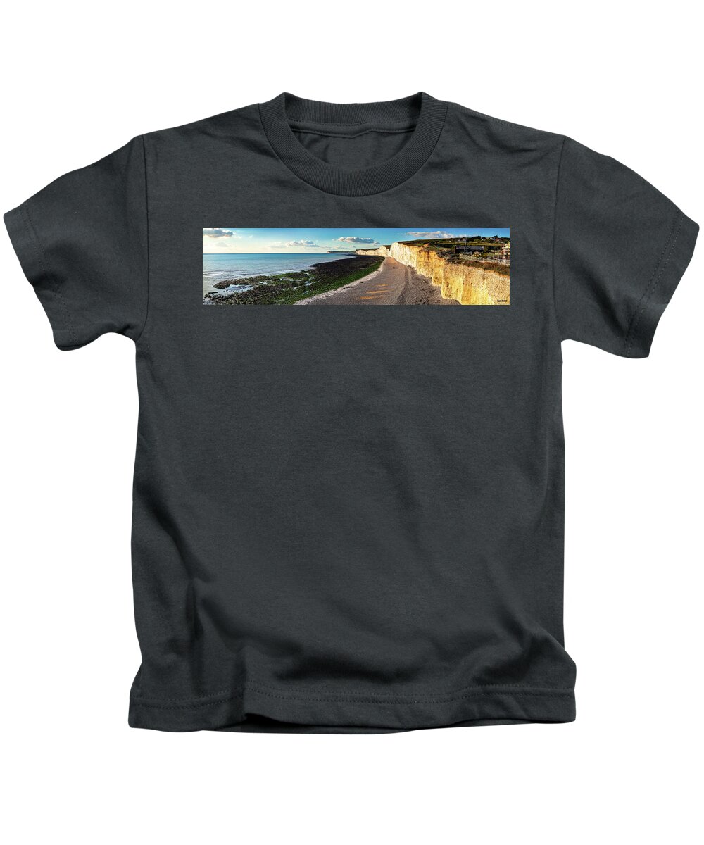 White Cliffs Of Dover Kids T-Shirt featuring the photograph The Majestic Cliffs by Ryan Huebel