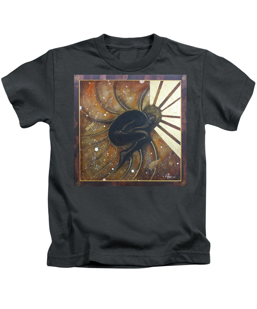Nautilus Kids T-Shirt featuring the painting The Nautilus by Jerome White