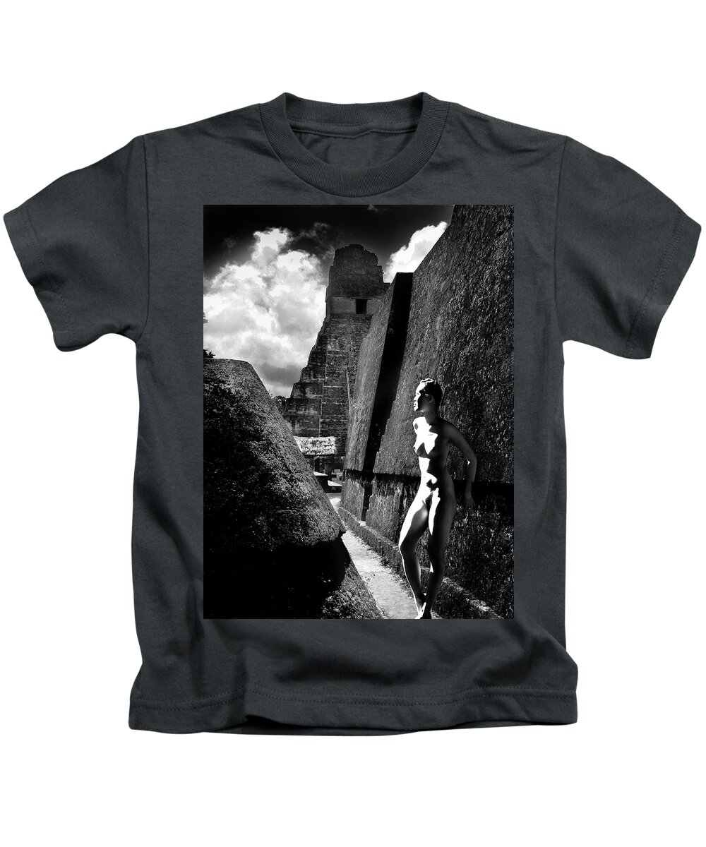 Nude Kids T-Shirt featuring the photograph The Ruins of Tikal by Mark Gomez