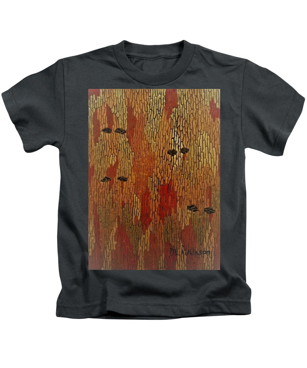 Pointillism Kids T-Shirt featuring the painting They See by Darren Whitson