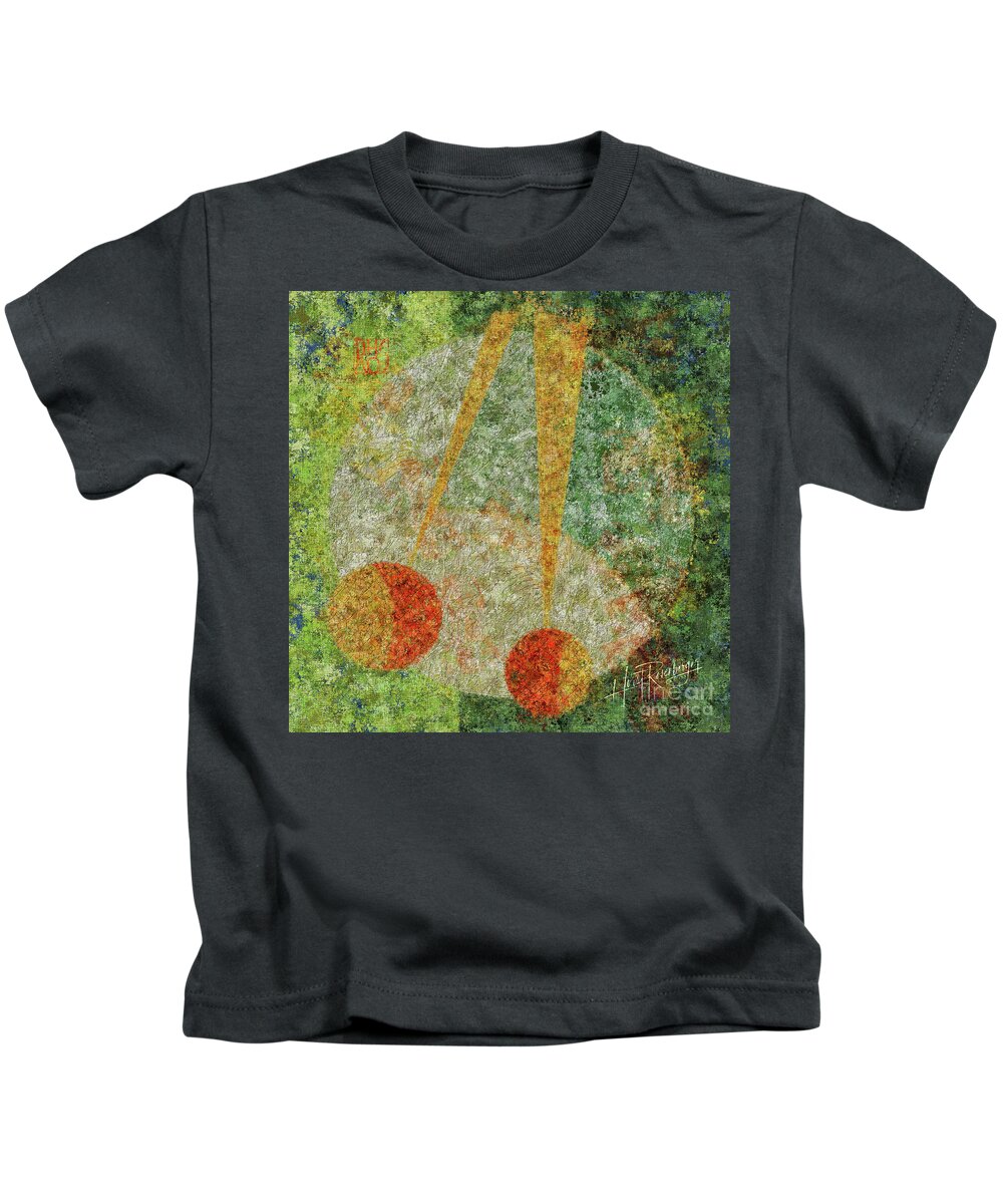 Abstract Kids T-Shirt featuring the painting Thoughts Whisper Quietly by Horst Rosenberger
