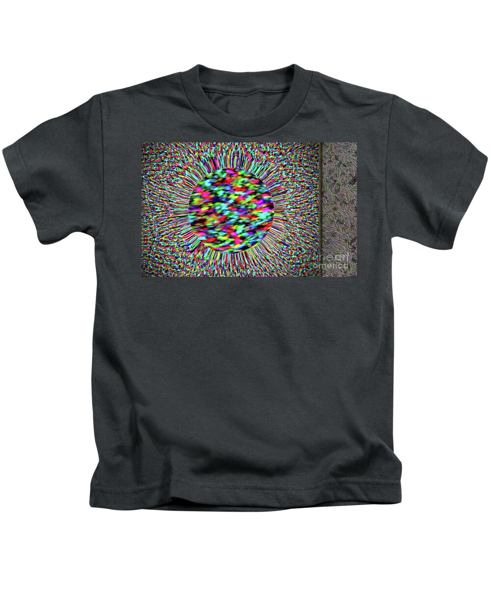 Abstract Kids T-Shirt featuring the digital art Ticket to the party at the end of the universe #16 by Paul Hunn